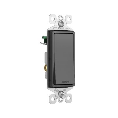 Legrand Pass & Seymour TM870BK – Single-Pole Paddle Switch, 15A, 120/277V, Black