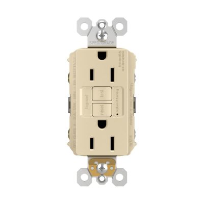 Legrand Pass & Seymour 1597I – radiant® GFCI Receptacle, 15A, 125V, Ivory