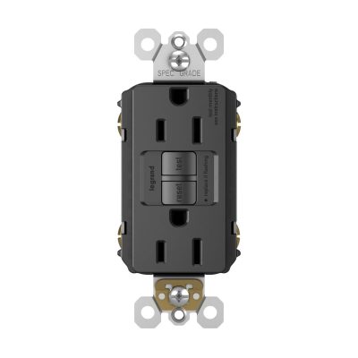 Legrand Pass & Seymour 1597BK – radiant® GFCI Receptacle, 15A, 125V, Black
