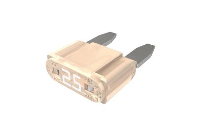 Littelfuse 0297025.WXVN – 25A Mini Blade Fuse, Clear