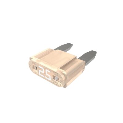 Littelfuse 0297025.WXVN – 25A Mini Blade Fuse, Clear
