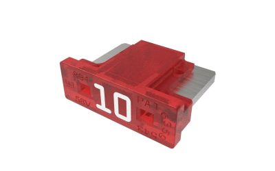 Littelfuse 0891010.U – 10A Low Profile Mini Blade Fuse, Red