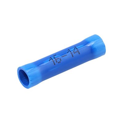 16–14 AWG Butt Connector, Blue PVC