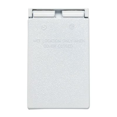 Legrand Pass & Seymour CA8WV – Cast Weatherproof Duplex Cover, Vertical, White