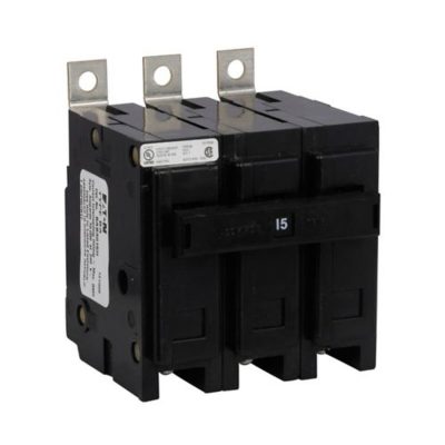 Eaton BAB3015H – 15A Quicklag Circuit Breaker, 3-Pole, 240V, Bolt-On