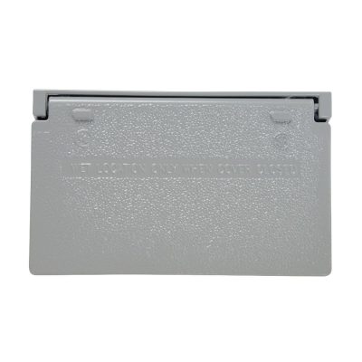 Legrand Pass & Seymour CA26GH – Cast Weatherproof GFCI Cover, Horizontal, Gray