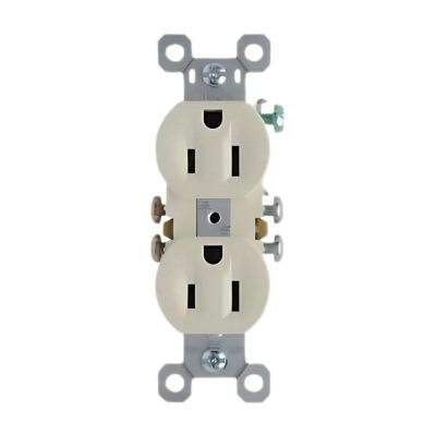 Legrand Pass & Seymour 3232LA – Duplex Receptacle, 15A, 125V, Light Almond