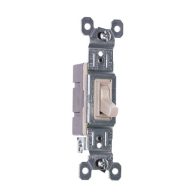 Legrand Pass & Seymour 660LAG – 15A/120V Single-Pole Toggle Switch, Light Almond