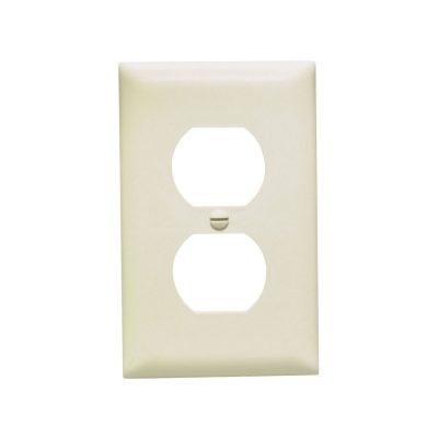 Legrand Pass & Seymour TP8LA – Duplex Wall Plate, 1-Gang, Light Almond, Nylon