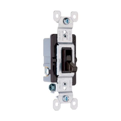 Legrand Pass & Seymour 663G – 3-Way Toggle Switch, 15A, 120V, Brown