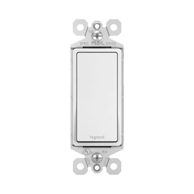 Legrand Pass & Seymour TM870W – Single-Pole Paddle Switch, 15A, 120/277V, White