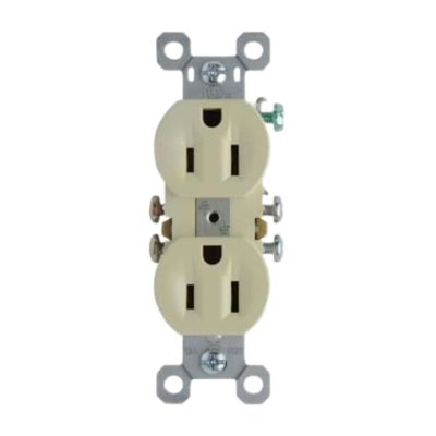 Legrand Pass & Seymour 3232I – Duplex Receptacle, 15A, 125V, Ivory