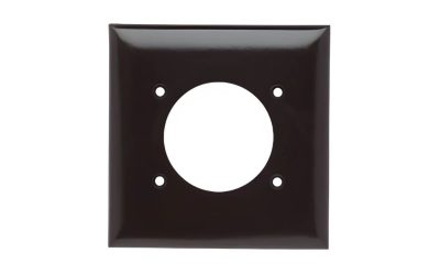 Legrand Pass & Seymour 3862 – Power Outlet Wall Plate, Two-Gang, Brown
