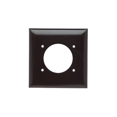 Legrand Pass & Seymour 3862 – Power Outlet Wall Plate, Two-Gang, Brown