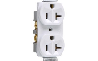 Legrand Pass & Seymour CR20W – Duplex Receptacle, 20A, 125V, White, Commercial Grade