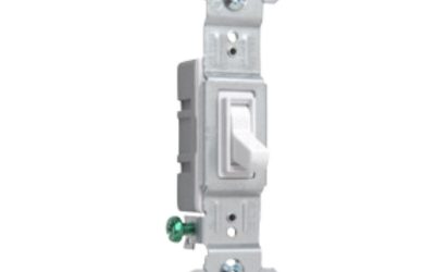 Legrand Pass & Seymour 660WG – Toggle Switch, 15A, 120V, White, Single Pole