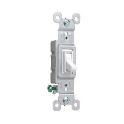 Legrand Pass & Seymour 660WG – Toggle Switch, 15A, 120V, White, Single Pole