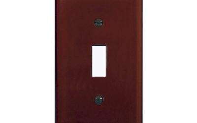 Legrand Pass & Seymour TP1 – Toggle Wall Plate, 1-Gang, Brown, Nylon