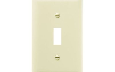 Legrand Pass & Seymour TP1-I – Toggle Wall Plate, 1-Gang, Ivory, Nylon