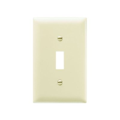 Legrand Pass & Seymour TP1-I – Toggle Wall Plate, 1-Gang, Ivory, Nylon