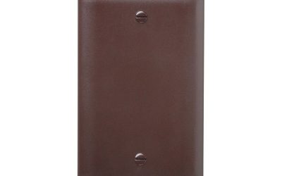 Legrand Pass & Seymour TP13 – Blank Wall Plate, 1-Gang, Brown, Nylon