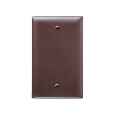 Legrand Pass & Seymour TP13 – Blank Wall Plate, 1-Gang, Brown, Nylon