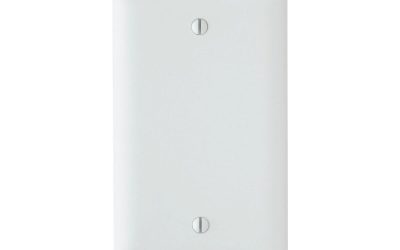 Legrand Pass & Seymour TP13W – Blank Wall Plate, 1-Gang, White, Nylon