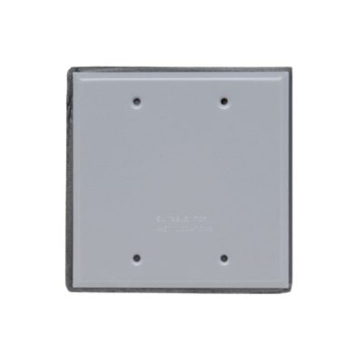 Legrand Pass & Seymour WPB2 – Blank Cover, 2-Gang, Brushed Aluminum