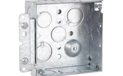 RACO 189 – 4″ Square Welded Steel Box, 1-1/2″ Deep