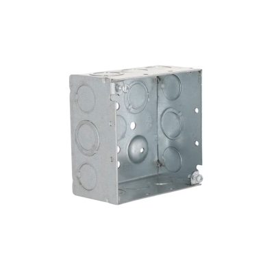 RACO 232 – 4" Square Welded Steel Box, 2-1/8" Deep