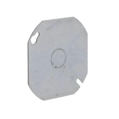 RACO 724 – 4" Flat Octagon Cover with 1/2" KO