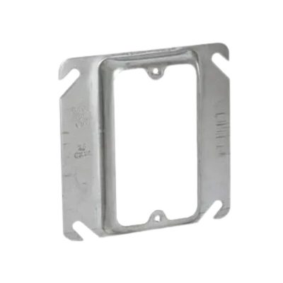RACO 772 – 4" Square 1-Device Mud Ring, 1/2" Raised