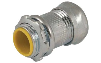 RACO 2912 – EMT Connector, 1/2″, Compression, Insulated