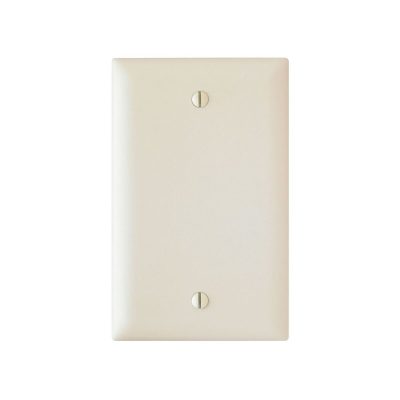 Legrand Pass & Seymour TP13LA – Wall Plate, 1-Gang, Blank, Light Almond, Nylon