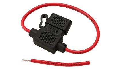Almega Tru-Flex BS14FH-RD – Waterproof ATC Inline Fuse Holder, 14AWG Red Wire