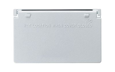 Legrand CA26-WH – GFCI Cover, 1-Gang, Horizontal, Weatherproof, White