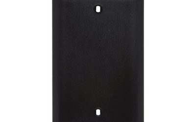 Legrand Pass & Seymour TP13BK – Blank Wall Plate, 1-Gang, Black Nylon