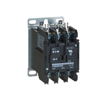 Eaton C25DND330A – 30A Definite Purpose Contactor, 3-Pole, 120V Coil