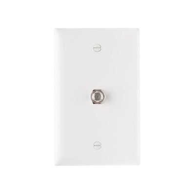 Legrand Pass & Seymour TPCATVW – Wall Plate, 1-Gang, F-Type Coupler, White