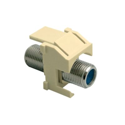 Legrand On-Q WP3481LA – Recessed Nickel F-Connector, Light Almond, Decorator Style