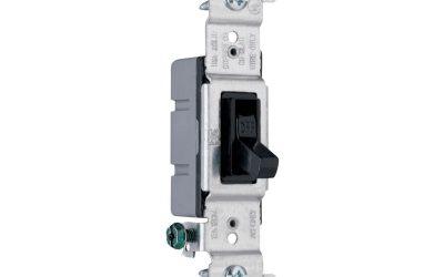Legrand Pass & Seymour 660BKG – Grounding Toggle Switch, 15A, 120V, Black