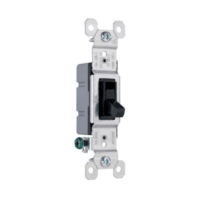 Legrand Pass & Seymour 660BKG – Grounding Toggle Switch, 15A, 120V, Black