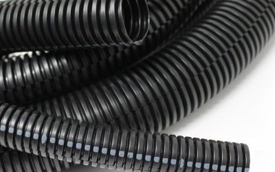 Drossbach 012NDBSG0000XZS – 1/2″ Black Nylon Slit Tube – Gray-Striped, 1,100′ Carton