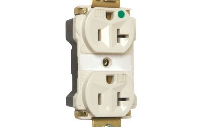 Legrand Pass & Seymour PT8300ILW – Duplex Receptacle, 20A, PlugTail, Hospital Grade, White