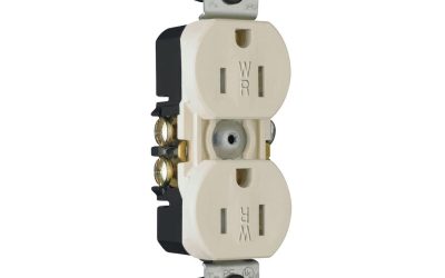 Legrand Pass & Seymour 3232TRWRLA – Duplex Receptacle, 15A, 125V, TR/WR, Light Almond