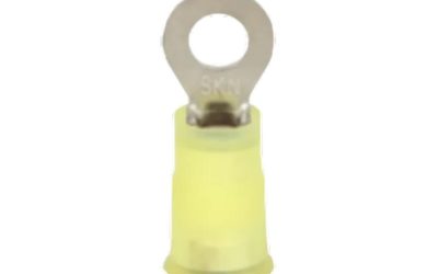 10–12 AWG Ring Terminal, 5/16″ Stud, Nylon Insulated