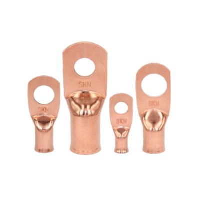 4/0 AWG Ring Terminal, 5/16" Stud, Unplated Copper