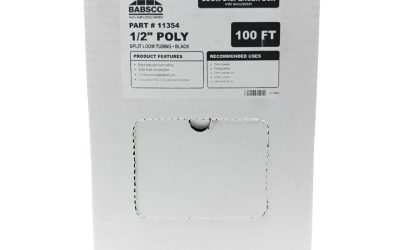 1/2″ Black Poly Split Loom Tubing (100 ft/box)