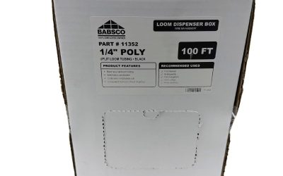 1/4″ Black Poly Split Loom Tubing (100 ft/box)