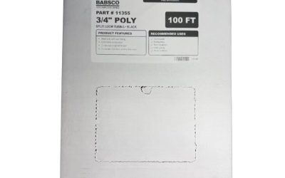 3/4″ Black Poly Split Loom Tubing (100 ft/box)